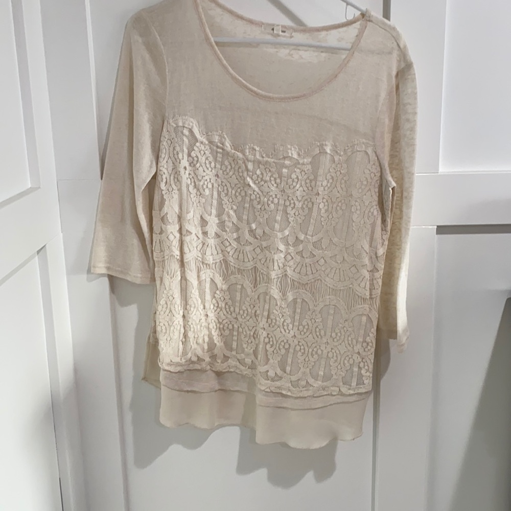 Cream sweater